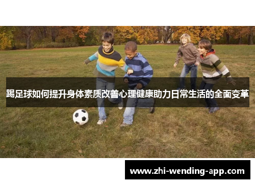 踢足球如何提升身体素质改善心理健康助力日常生活的全面变革